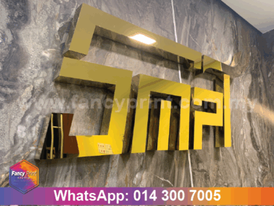 3D SIGNAGE MIRAKLE GOLD